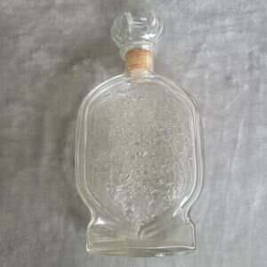 Vintage 1950's Schenley Whiskey Decanter Ornate Embossed Art Nouveau Stopper